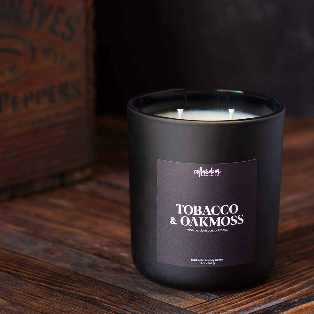 Tobacco & Oakmoss - 13 oz Double Wick Soy Candle