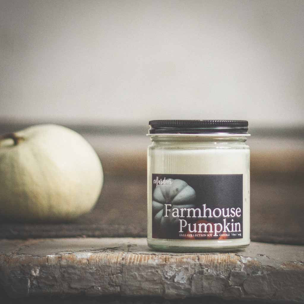 Farmhouse Pumpkin - 7.5 oz Soy Candle