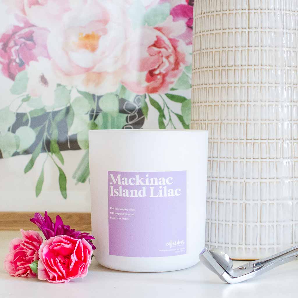 Mackinac Island Lilac - 13 oz Double Wick Soy Candle